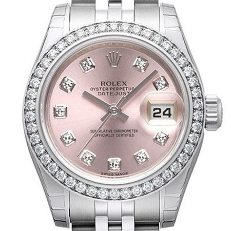 pink rolex diamond|Rolex pink face with diamonds.